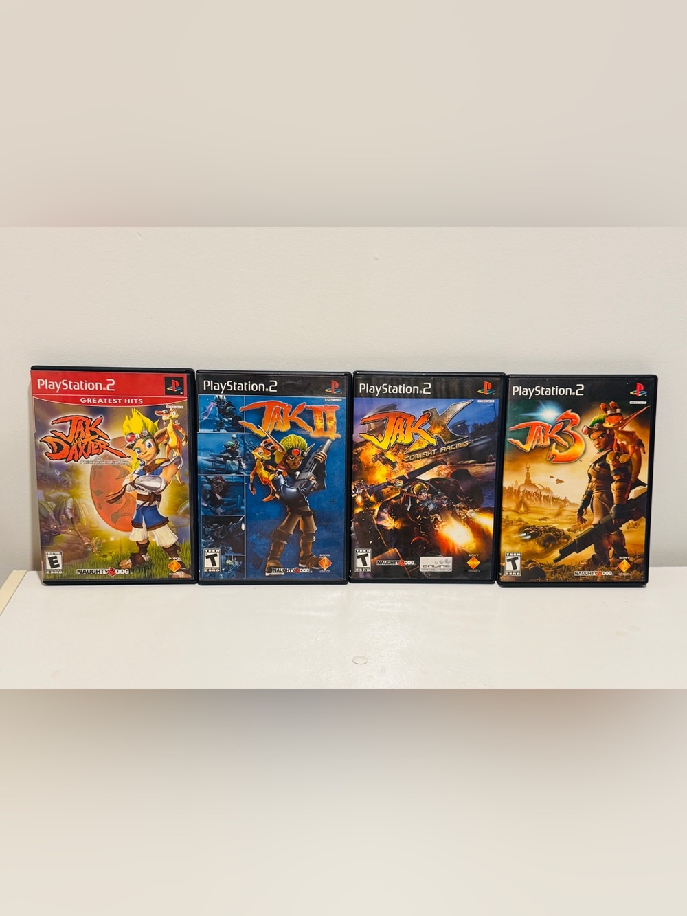 Jak and Daxter PS2 Game Collection Lot 4 Complete CIB Jak II Jak 3 Jak X Racing - Picture 1 of 5
